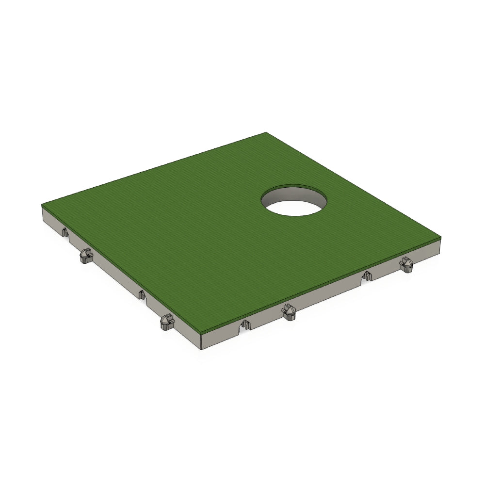 Grid Tile with Hole